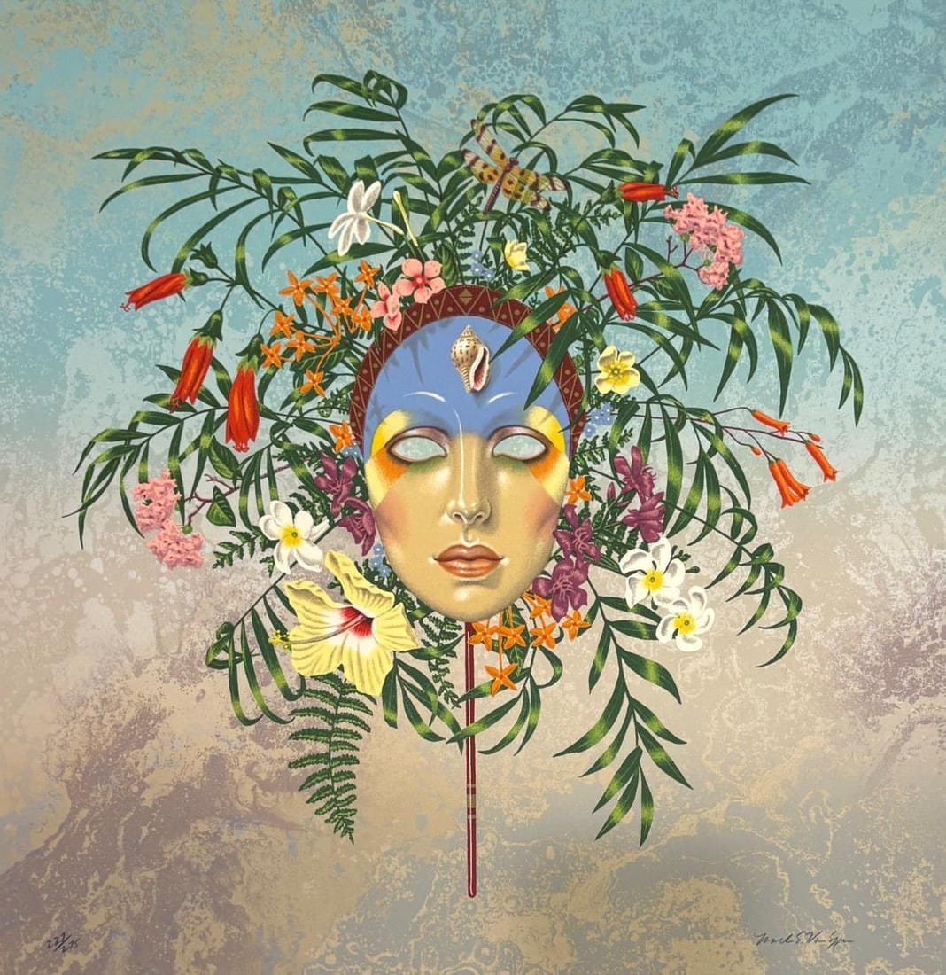 Mark Van Epps- Lithograph on paper: Artist: Mark Van Epps. Medium: Lithograph on paper. Size: 24" x 24". Signature: Hand Signed and numered. Reference#: 94171.