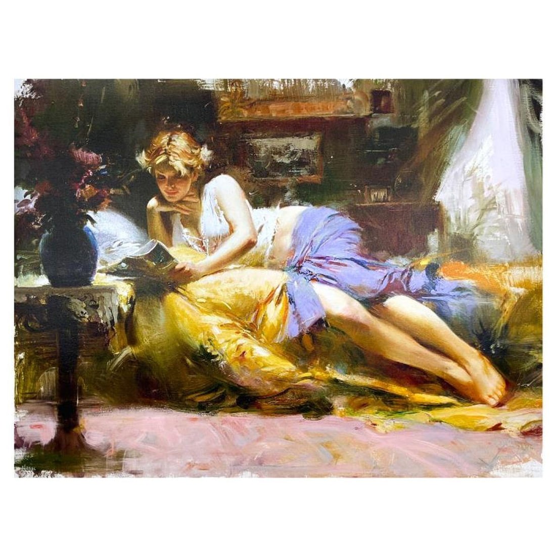 Pino (1939-2010), "My Favorite Time" Limited Edition on Canvas, HC Numbered 2/25 and Hand Signed (1 of 2)