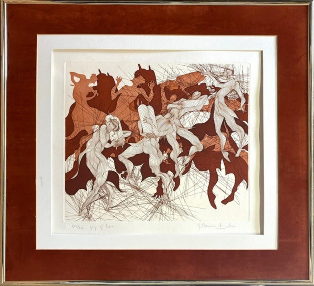Guillaume Azoulay- Etching on paper: Artist: Guillaume Azoulay. Medium: Etching on paper. Size: 20" x 30". Signature: Hand signed and numbered. Reference#: A-30885.