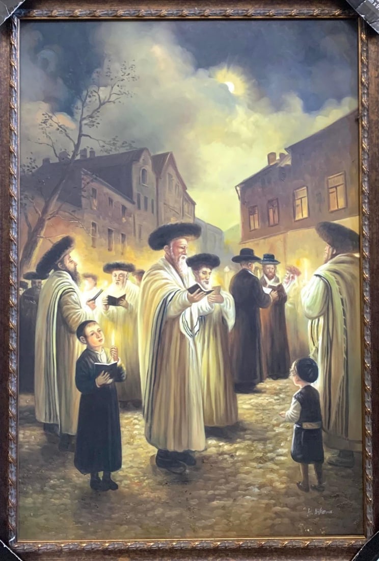 H. Akera- Hand Embellished on canvas: Artist: H. Akera. Medium: Hand Embellished on canvas. Measures approx. 20" x 24" (framed). Reference#: 55341.