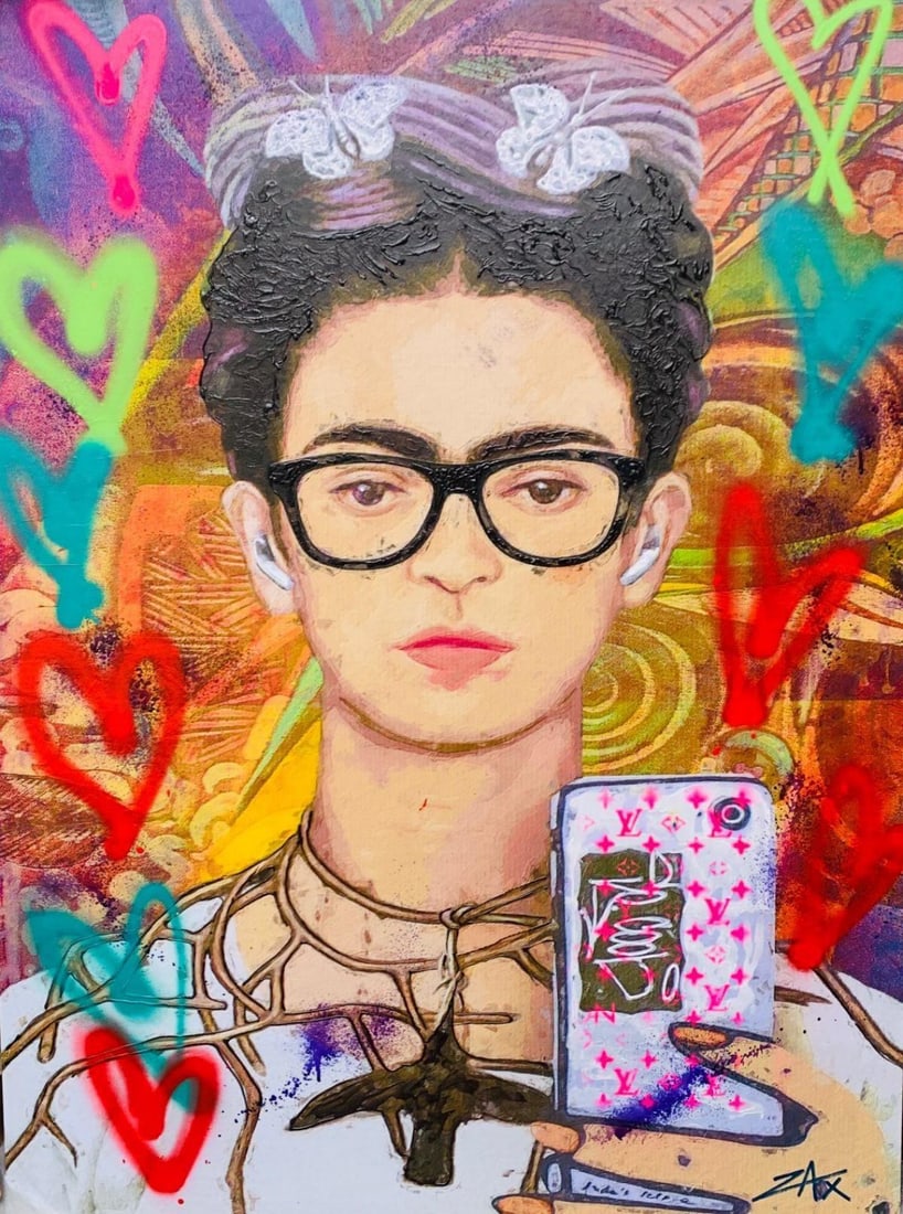 E.M. Zax- 1/1 Mixed Media unique on canvas: Artist: E.M. Zax. Medium: 1/1 Mixed Media unique on canvas. Size: 30" x 40". Signature: Signed. Additional: Stretched Canvas and ready to hang. Reference#: 69240.