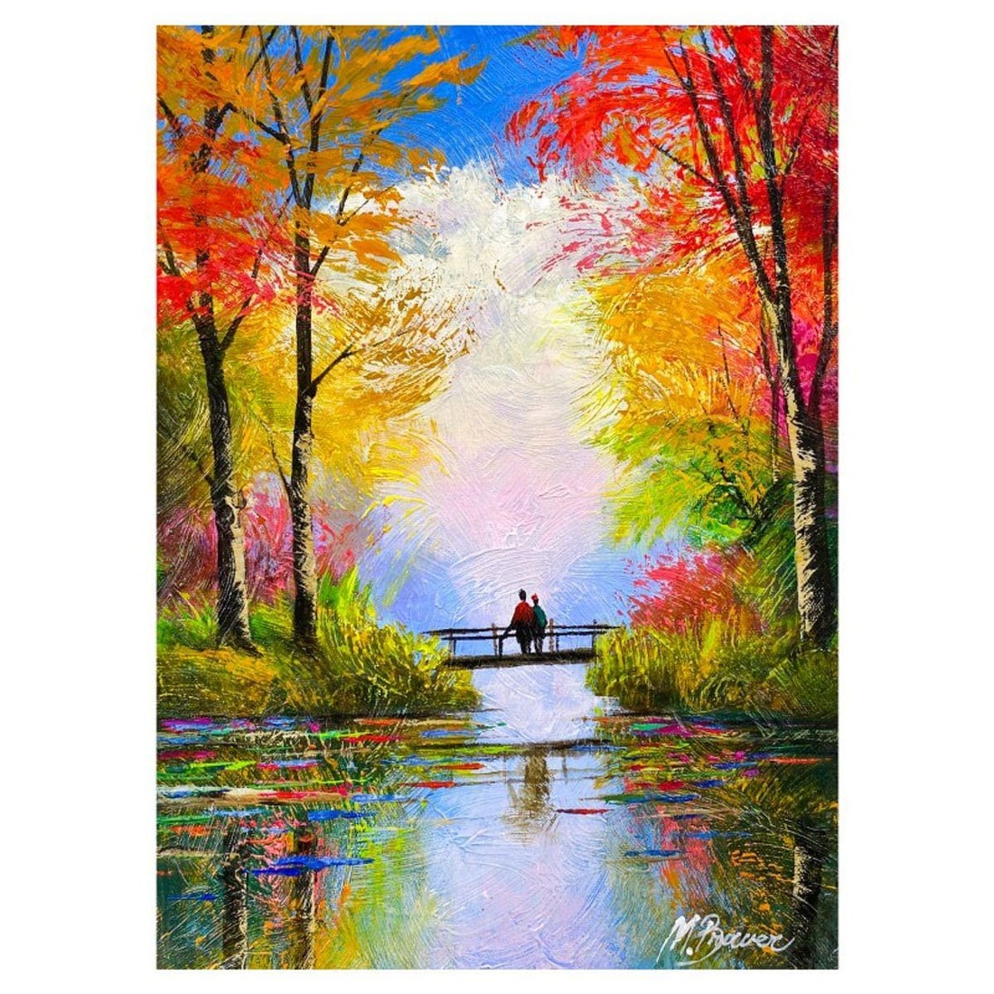 Mark Braver, Original Acrylic Painting on Canvas, Hand Signed with Letter of Authenticity.: This is an original acrylic painting on canvas by Mark Braver, hand signed by the artist. Includes Letter of Authenticity. Measures approx. 14" x 10" (image).