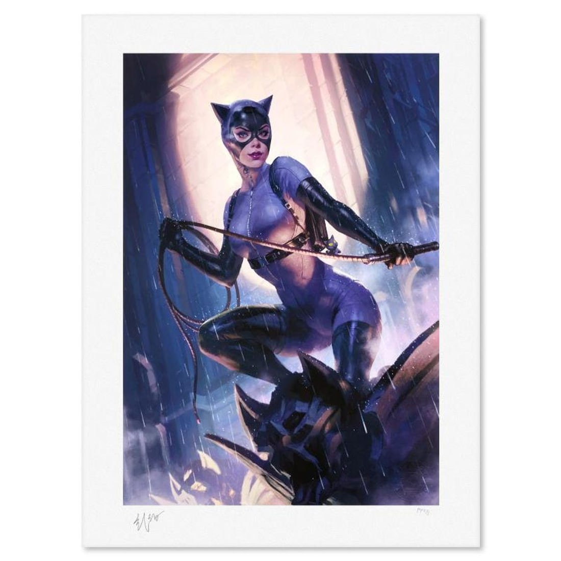DC Comics & Heonhwa Choe, "Catwoman Variant" Sold Out Limited Edition, PP Numbered 3/4 and Signed: Catwoman Variant is a sold out limited edition giclee on paper from DC Comics and Heonhwa Choe, PP numbered 3/4 and bearing the authorized signature of the artist. Includes Letter of Authenticity. Mea