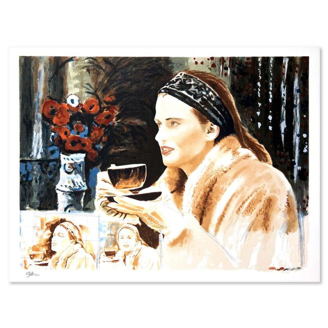 Arie Azene, Hand Signed, Numbered Limited Edition with Letter of Authenticity.: This is a limited edition on paper by Arie Azene. The piece comes hand signed by the artist, numbered, and with a letter of authenticity. Measures approximately 22" x 29". Reference#: 89802.