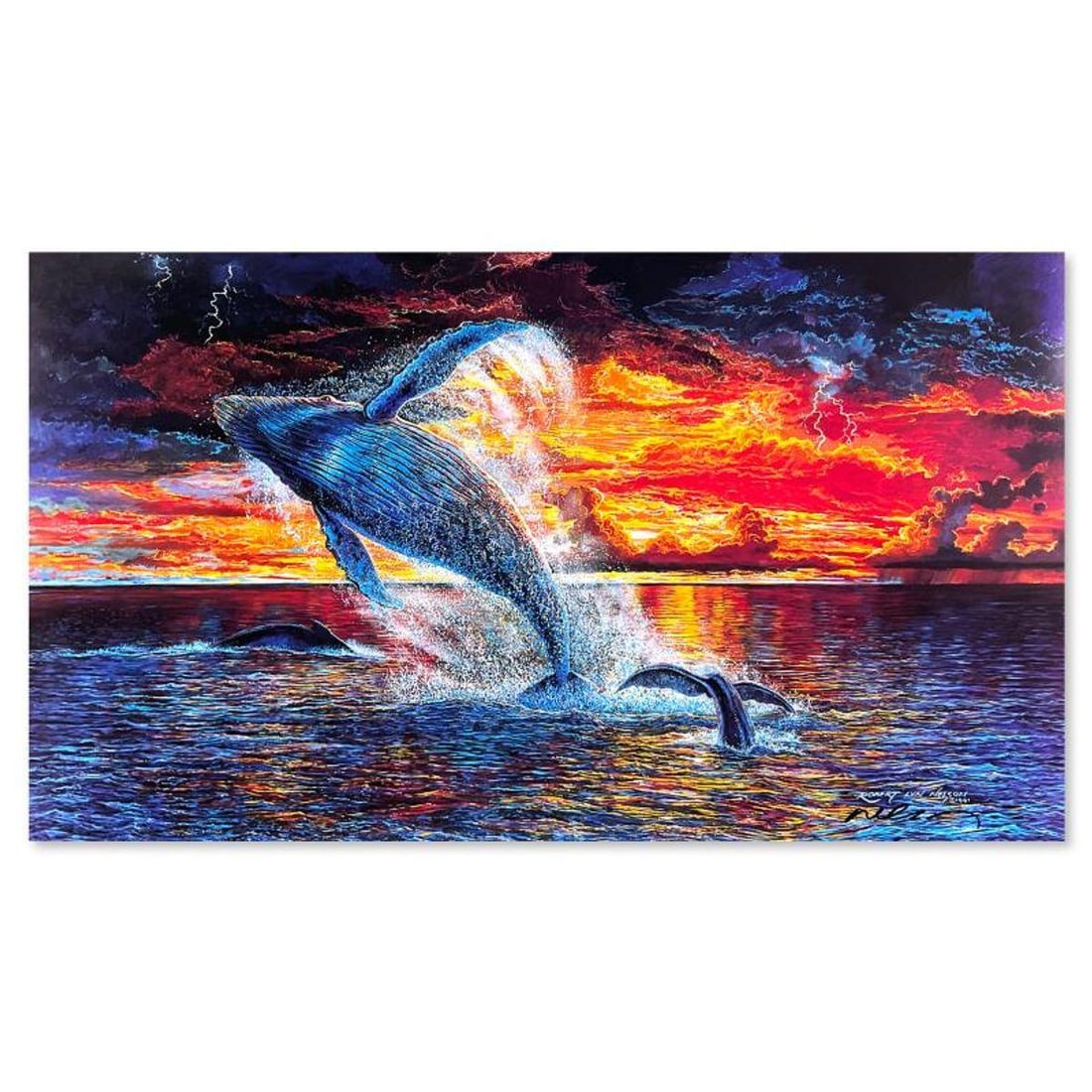 Robert Lyn Nelson, "Electricity II" Hand Signed Poster: Electricity II is a hand signed poster by Robert Lyn Nelson. Measures approx. 31" x 18" (image). There may be very minor wear on the paper but the piece is in overall good condition. Reference#: