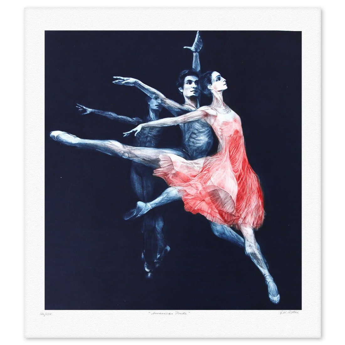 G.H Rothe- Mezzotint Etching "American Pride" (1 of 4)