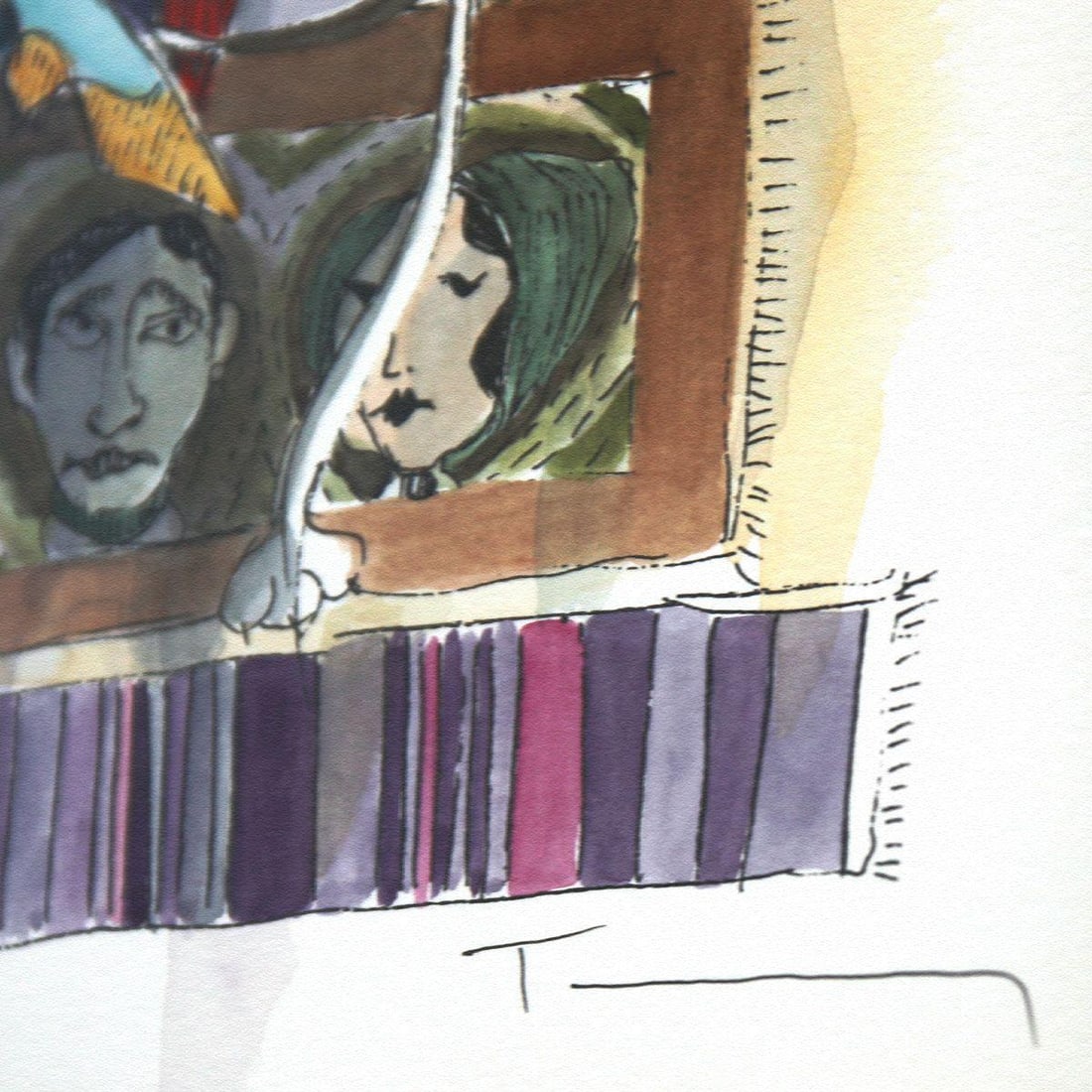 Itzchak Tarkay- "Tea Time" - 2