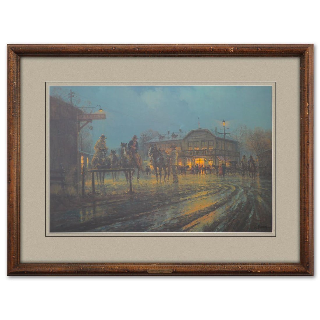 Guy Harvey- Offset Lithograph "Cowboys Christmas Ball" (1 of 4)