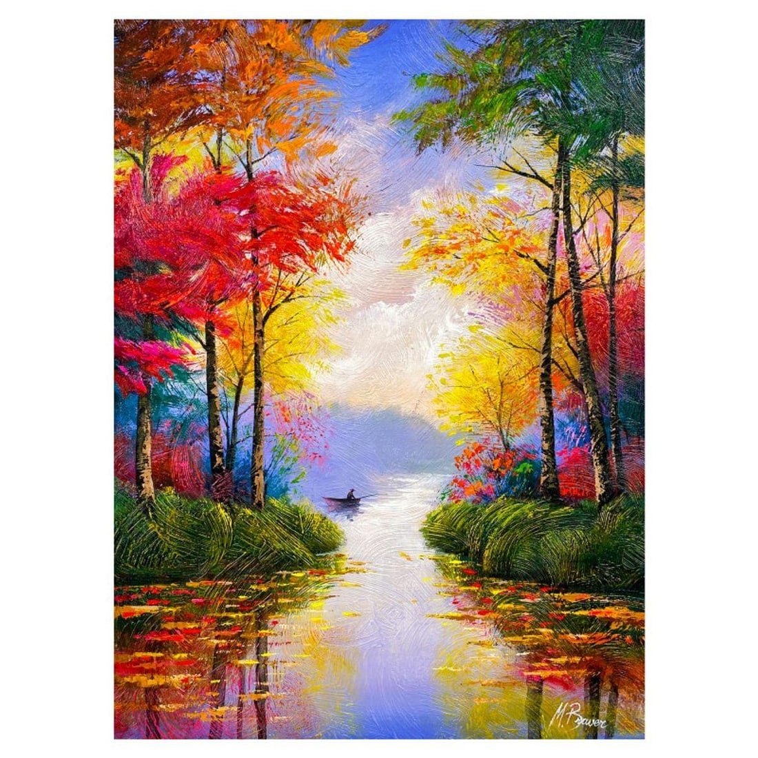 Mark Braver, Original Acrylic Painting on Canvas, Hand Signed with Letter of Authenticity.: This is an original acrylic painting on canvas by Mark Braver, hand signed by the artist. Includes Letter of Authenticity. Measures approx. 24" x 18" (image).