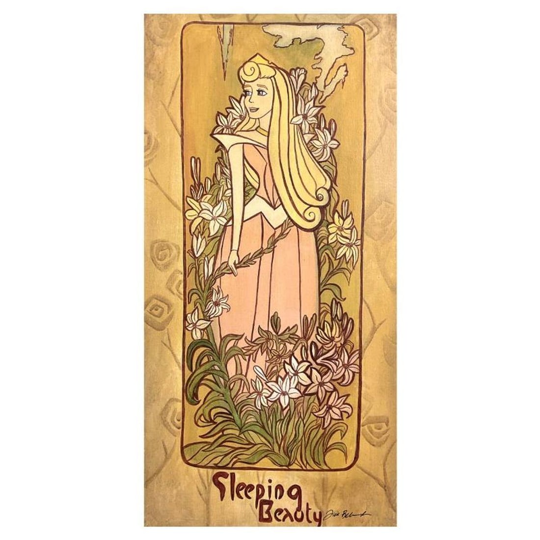 Tricia Buchanan-Benson, "Sleeping Beauty" Limited Edition Proof on Canvas from Disney Fine Art,: Sleeping Beauty is a limited edition proof giclee on canvas by Tricia Buchanan-Benson, numbered and hand signed by the artist. This piece is licensed by Disney Fine Art. Includes Letter of Authenticit