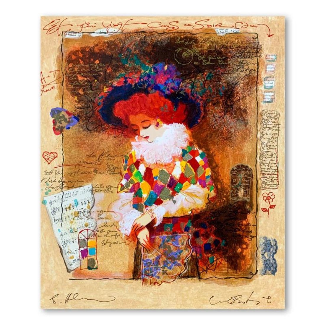 Alexander Galtchansky (1959-2008) and Tanya Wissotzky (1959-2006), Hand Signed Limited Edition: This is a limited edition serigraph on deckle edged paper by Alexander Galtchansky (1959-2008) and Tanya Wissotzky (1959-2006). It is numbered and hand signed and includes a letter of authenticity. Me