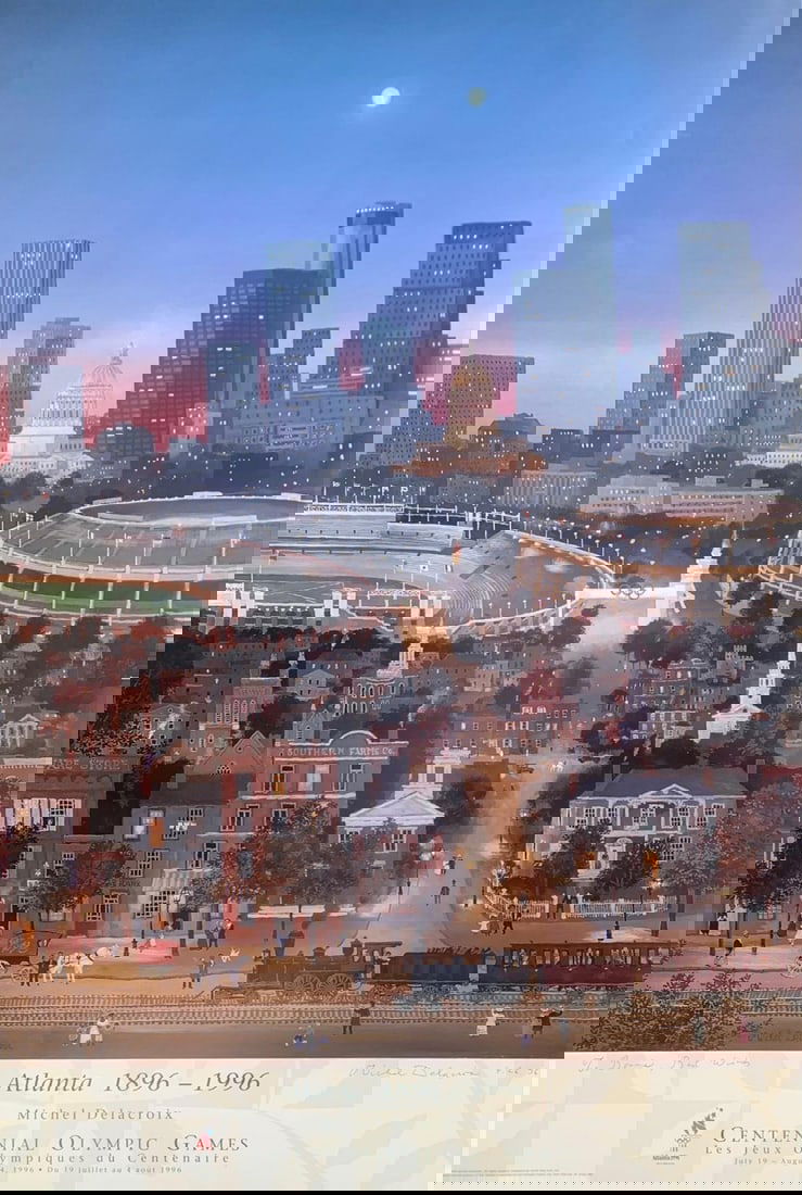 Michele Delocroix- Poster on paper: Artist: Michele Delocroix. Medium: Poster on paper. Size: 24" x 36". Signature: Hand Signed. Reference#: 69234.