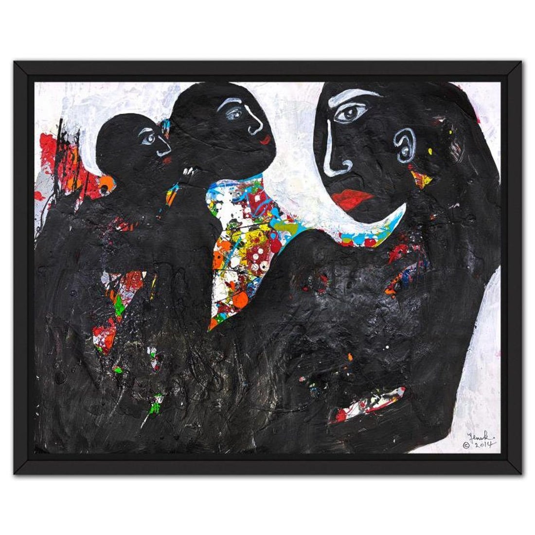 Jenik Cook, Framed Hand Signed Original Painting with Letter of Authenticity.: This is an original acrylic painting on paper by Jenik Cook. Hand signed by the artist, it includes Letter of Authenticity. This piece comes from the artist's personal collection. Measures approximate