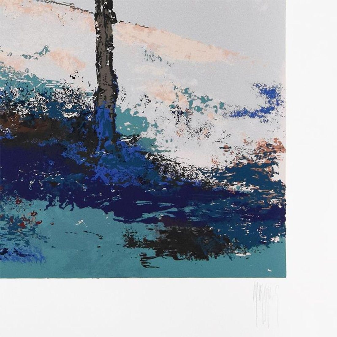 Mark King (1931-2014), "Sidewalk Cafe" Limited Edition Serigraph, Numbered and Hand Signed with - 3