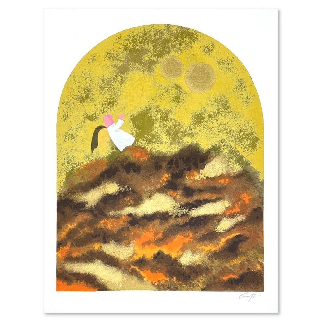 Harry Araten (1936-2001), Hand Signed, Numbered Limited Edition with Letter of Authenticity.: This is a limited edition on paper by Harry Araten (1936-2001). The piece comes hand signed by the artist, numbered, and with a letter of authenticity. Measures approximately 13.5" x 10.5".