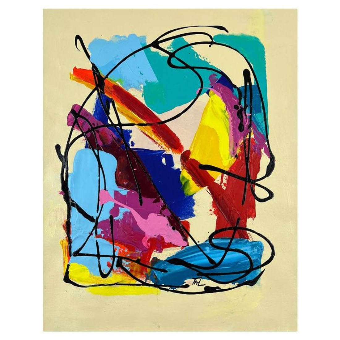 Inbar Tal, Hand Signed Original Painting on Canvas with letter of Authenticity. (1 of 2)