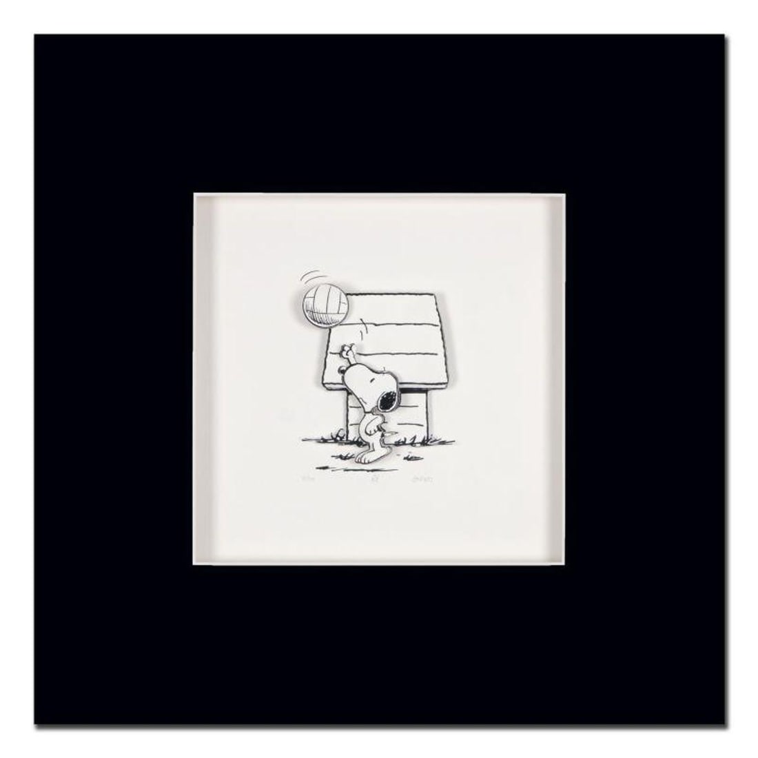 Peanuts, "Champ" Hand Numbered Limited Edition 3D Decoupage with Certificate of Authenticity. (1 of 2)