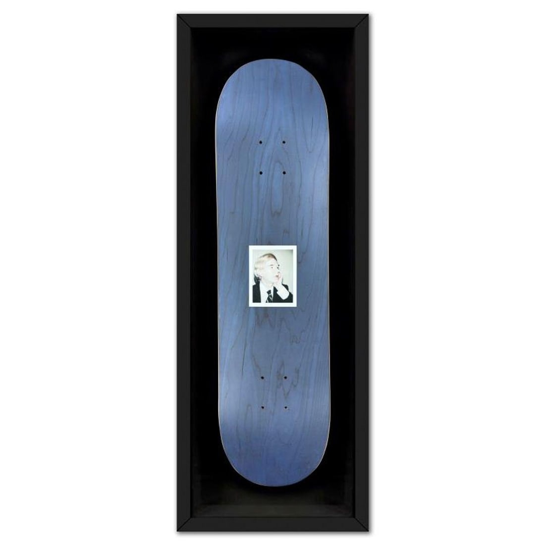 Andy Warhol (1928-1987), "Self-Portrait (Blue)" Framed One-of-a-Kind Unique Edition Skateboard, (1 of 3)
