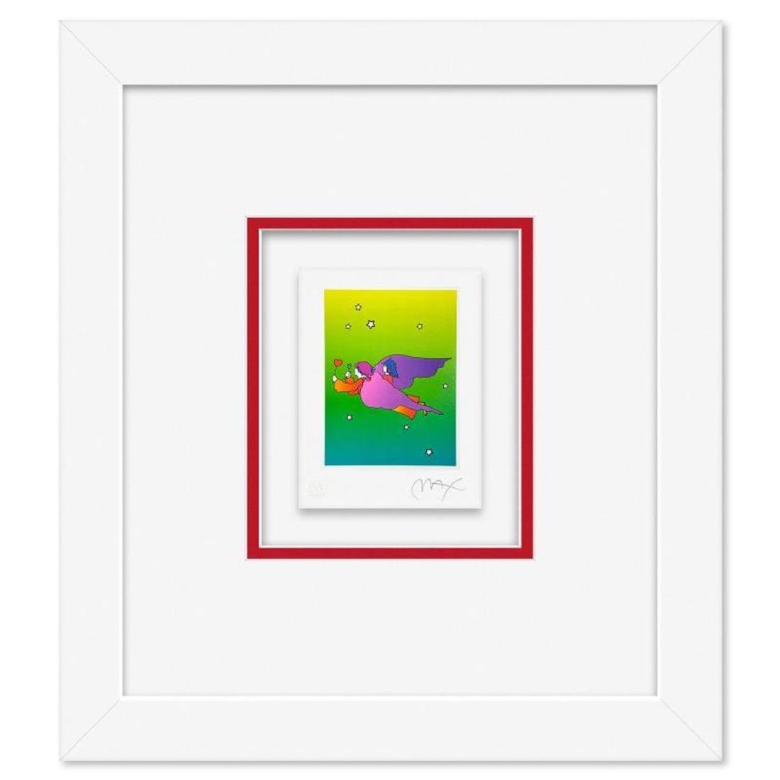 Peter Max, "The Highest Mountain Detail" Framed Limited Edition Lithograph, Numbered and Hand Signed: The Highest Mountain Detail is a limited edition lithograph on paper by Peter Max, numbered and hand signed by the artist. This piece comes framed. Includes Certificate of Authenticity from Peter Max