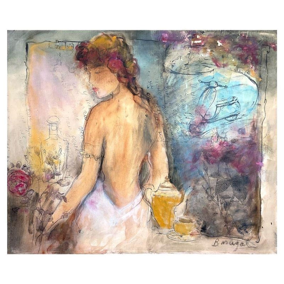 Batia Magal, Original Acrylic Painting on Canvas, Hand Signed with Letter of Authenticity. (1 of 2)