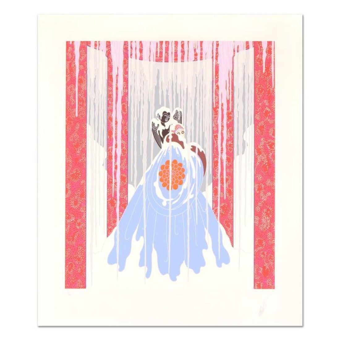 Erte (1892-1990), "Loves Captive" Hand Signed Limited Edition Serigraph, Numbered 1/300 with (1 of 2)