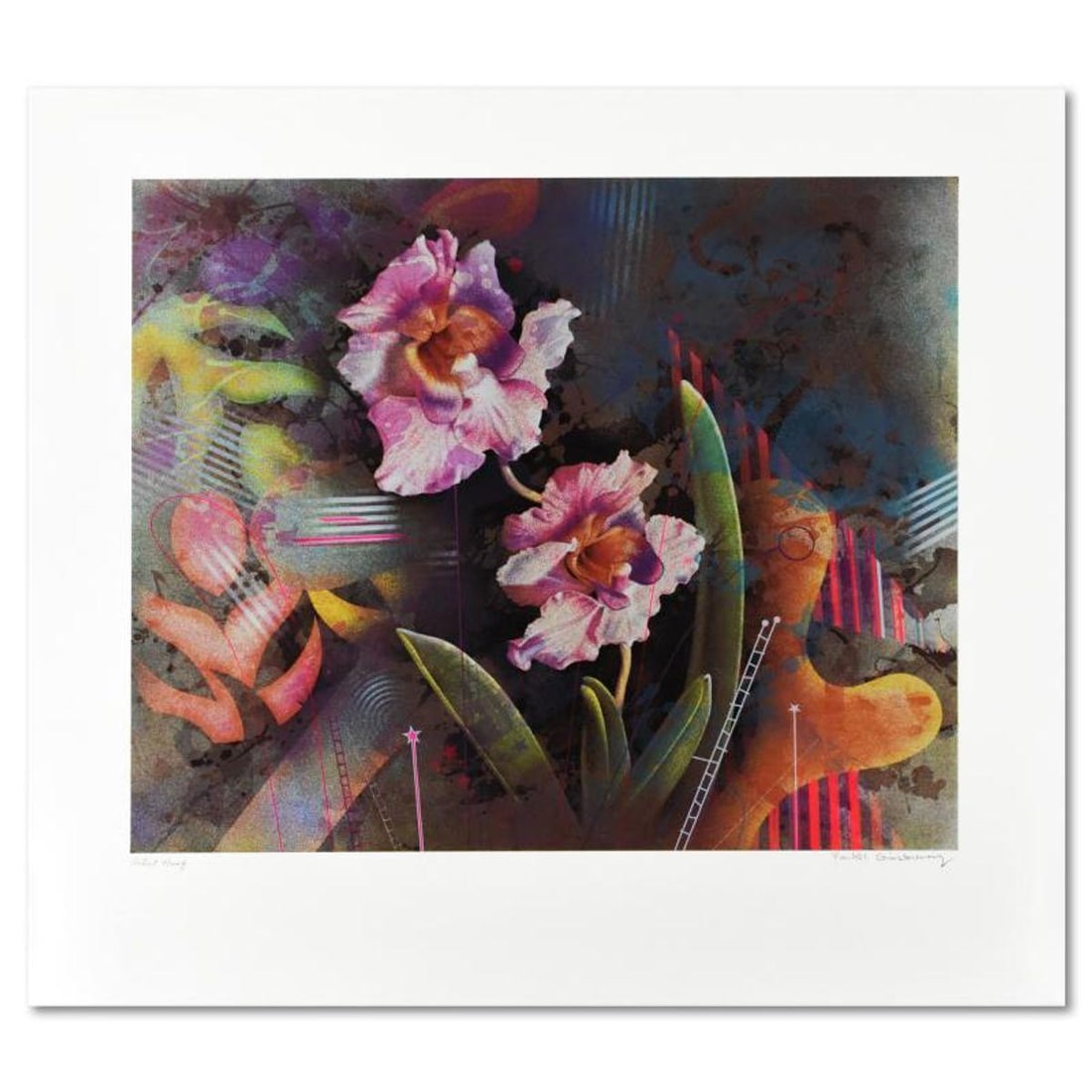 Yankel Ginzburg, "Inner Light" Limited Edition Serigraph from an AP Edition, Hand Signed with Letter (1 of 2)