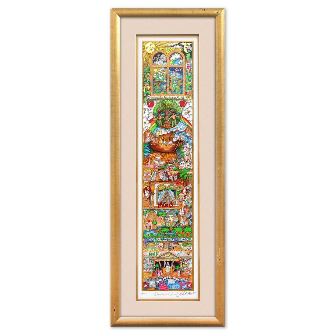 Charles Fazzino- 3D Construction Silkscreen Serigraph "Celebration of Spirit" (1 of 3)