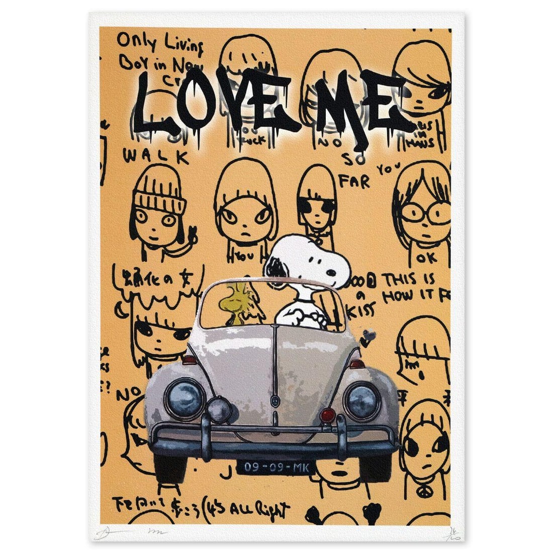 Death NYC- Fine art Print: Artist: Death NYC. Medium: Fine art Print. Size: 18" x 13". Signature: Hand signed and numbered. Certificate of Authenticity: Is included. Additional: Paper: Fine art 300 gsm paper. DEATH chooses to k