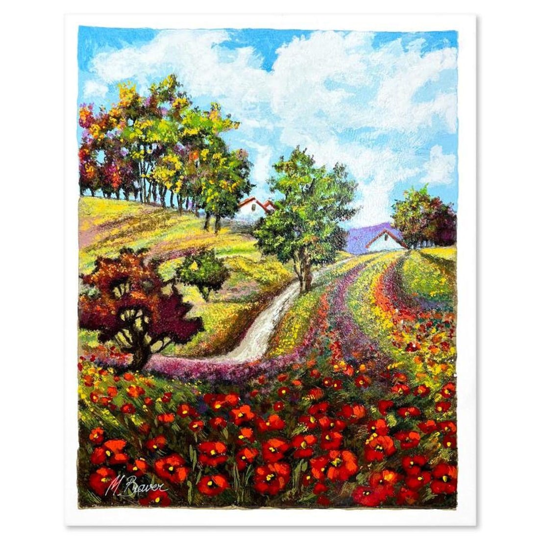 Mark Braver, Limited Edition Serigraph, Hand Signed and Numbered with Letter of Authenticity.: This is a limited edition serigraph on paper by Mark Braver. The piece comes hand signed by the artist, numbered, and with a letter of authenticity. Measures approximately 16" x 12.5". Reference#: 899