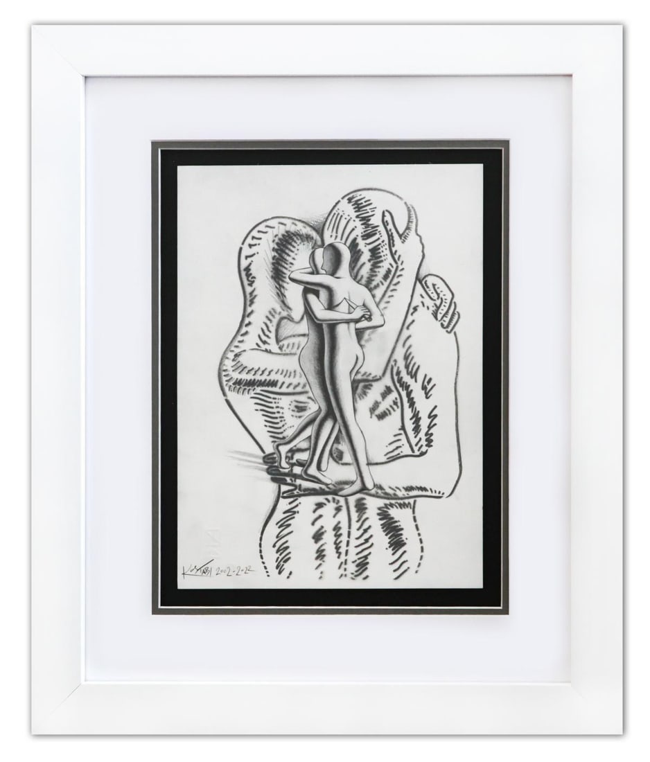 Mark Kostabi- Original Drawing on Paper "In Plain Sight" (1 of 3)
