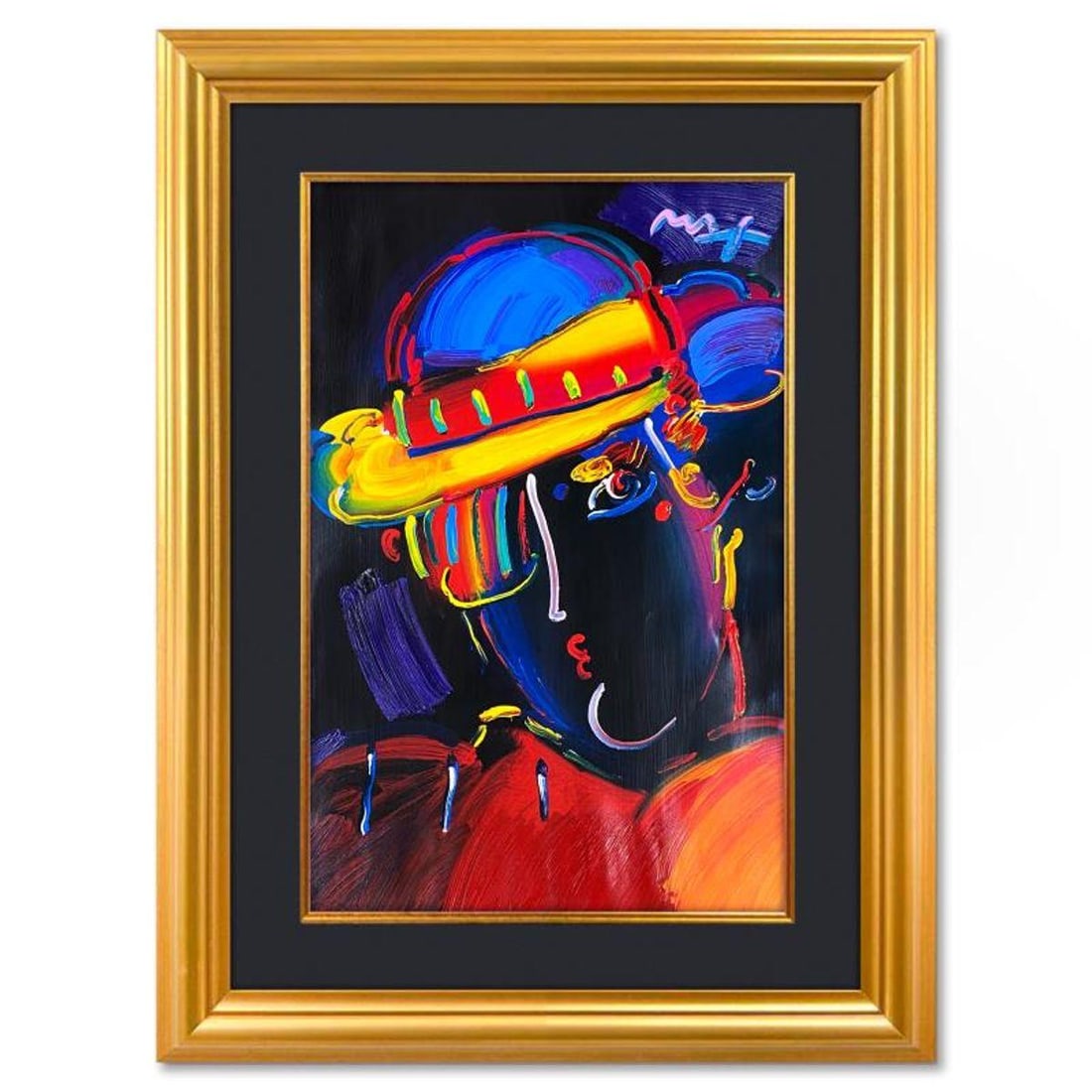 Peter Max, "Zero Spectrum" Framed One-of-a-Kind Mixed Media, Hand Signed with Registration Number (1 of 2)
