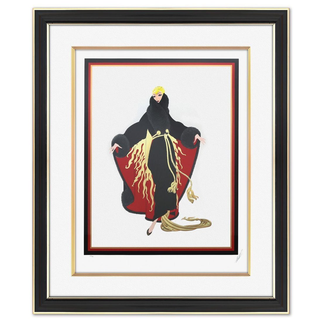 Erte- Serigraph on Paper "Faubourg St. Honore" (1 of 3)