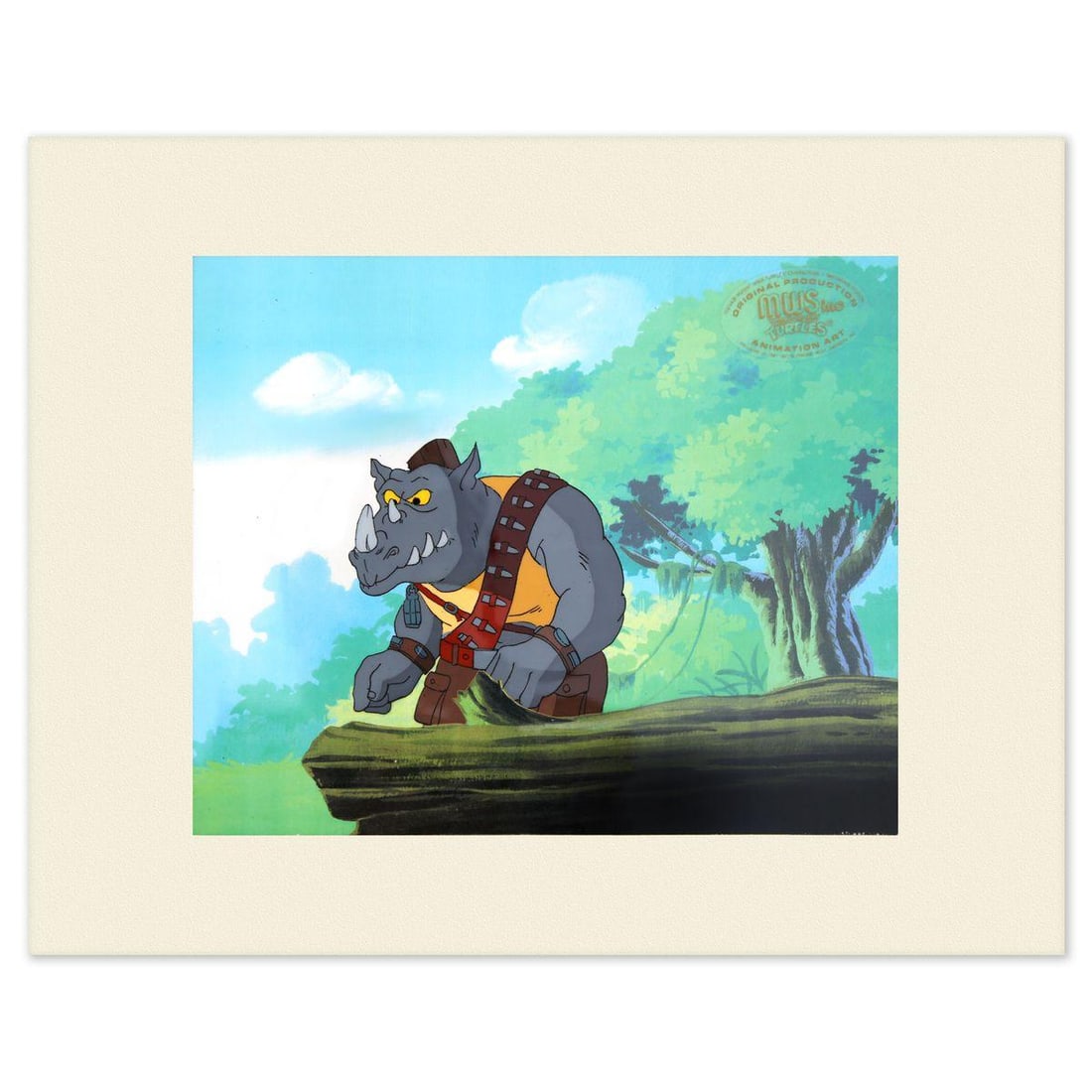 Animation Art- Hand-Painted Cel "Rocksteady" (1 of 2)