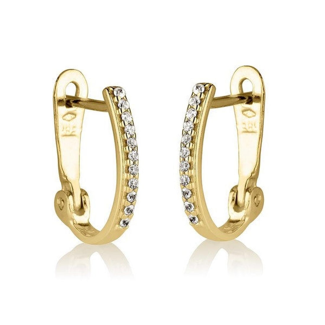 14kt Yellow Gold 0.13ctw Diamond Earrings (1 of 1)