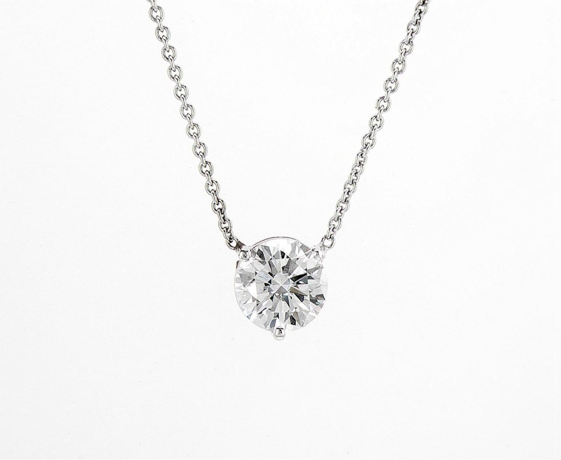 14kt White Gold 1ctw Diamond Pendant (1 of 2)