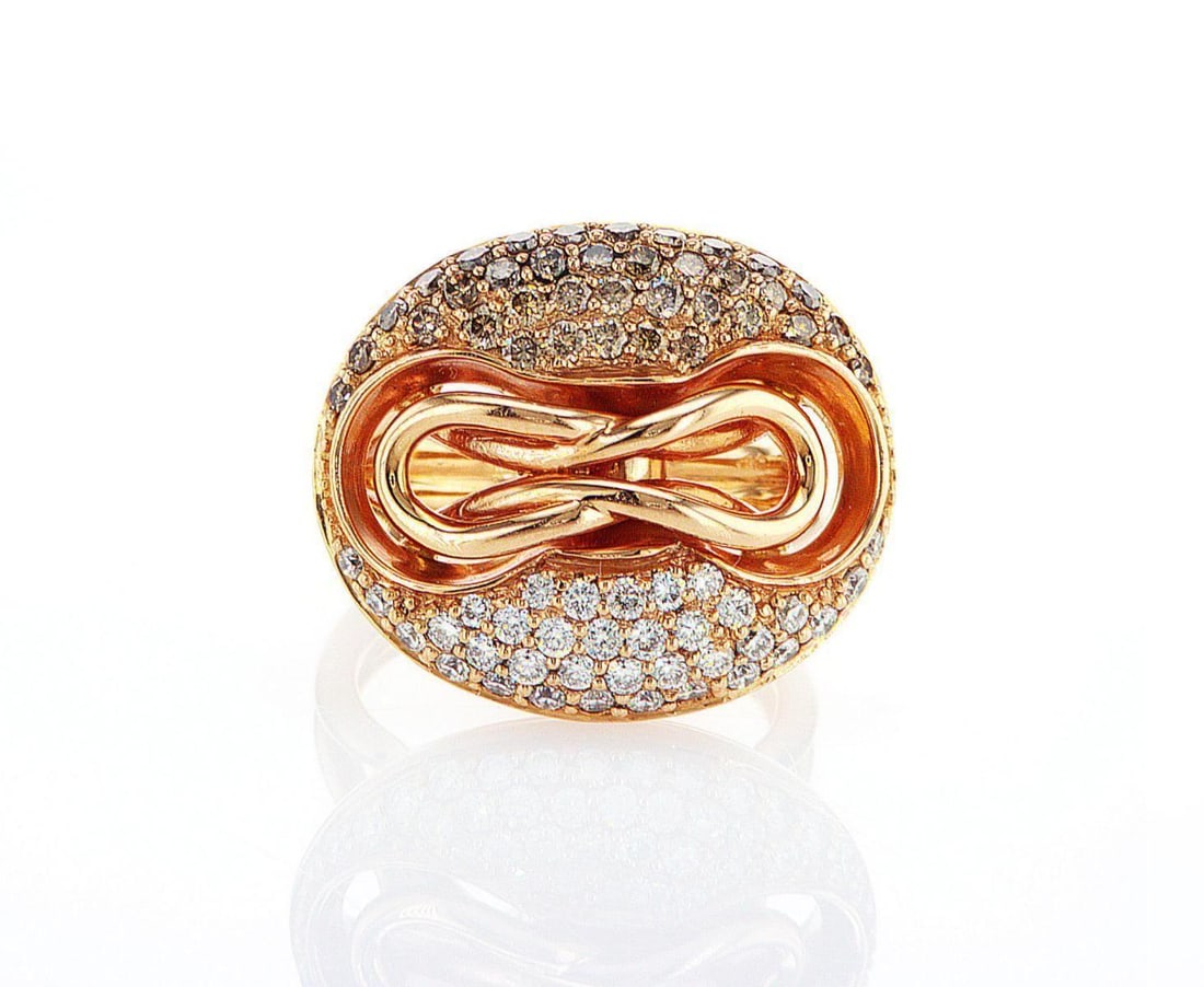 18kt Rose Gold 1.04ctw Diamond Ring (1 of 2)