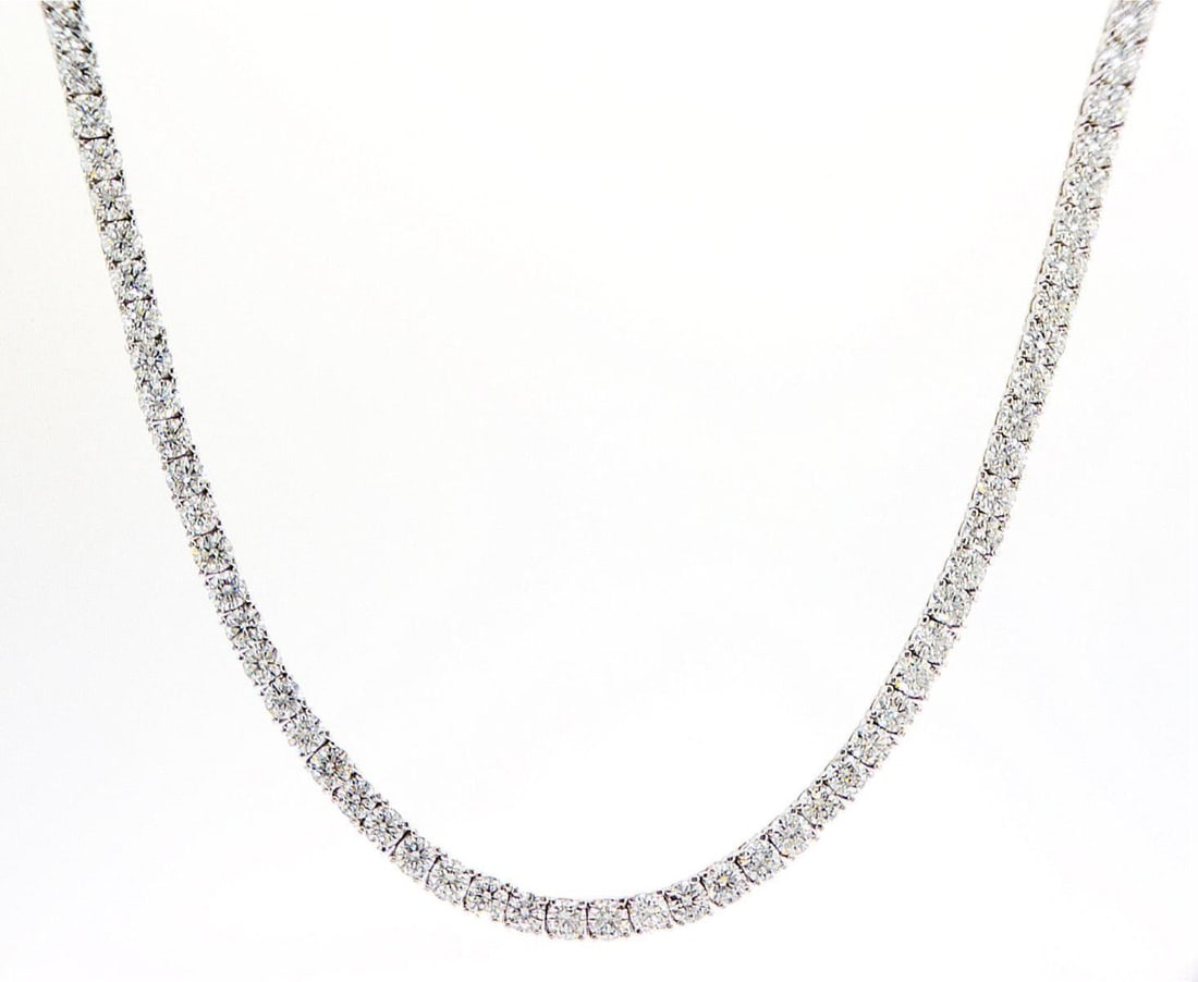 14kt White Gold 16.89ctw Diamond Necklace (1 of 2)