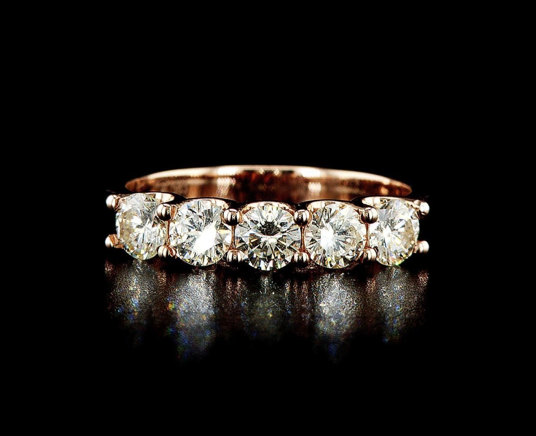 14kt Rose Gold 1.1ctw Diamond Ring (1 of 2)