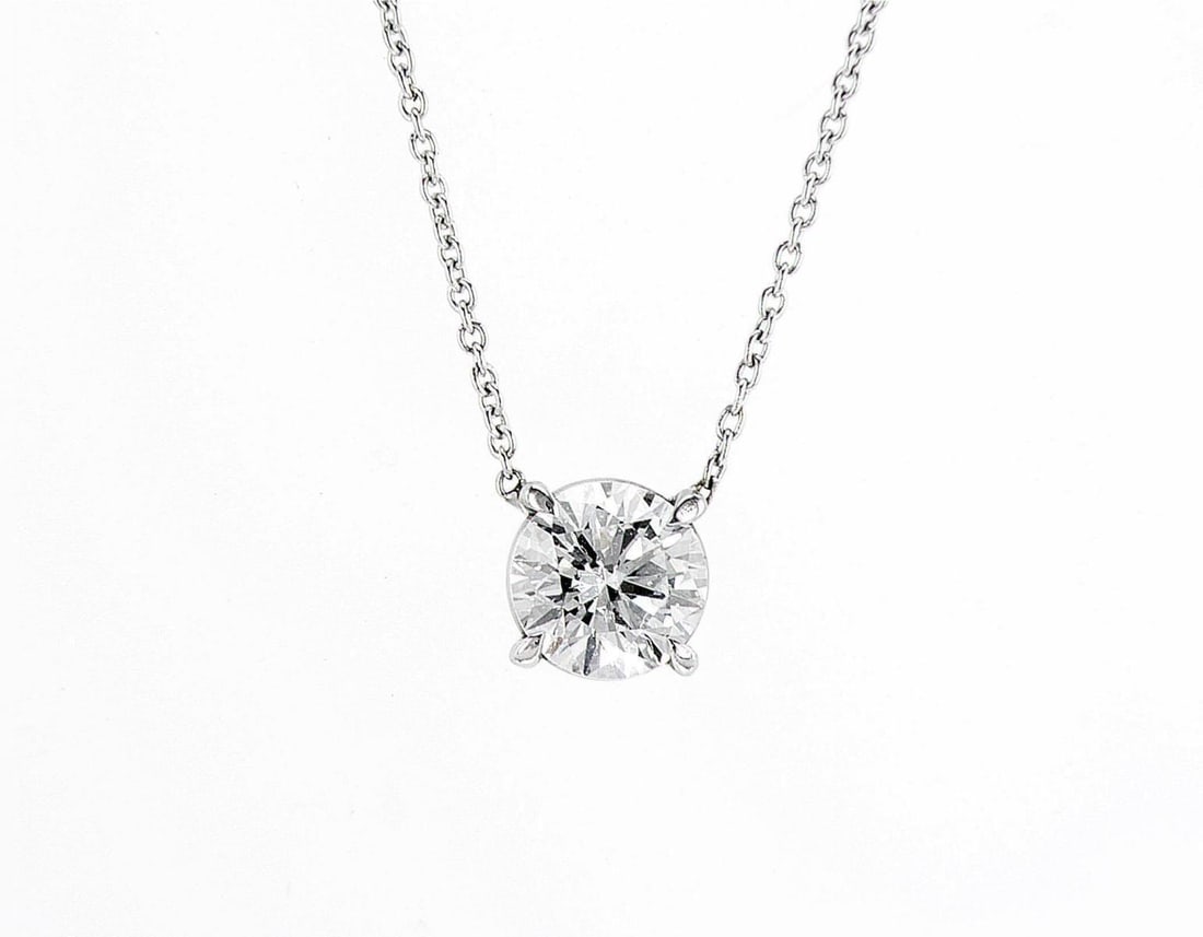14kt White Gold 0.83ctw Diamond Necklace (1 of 2)