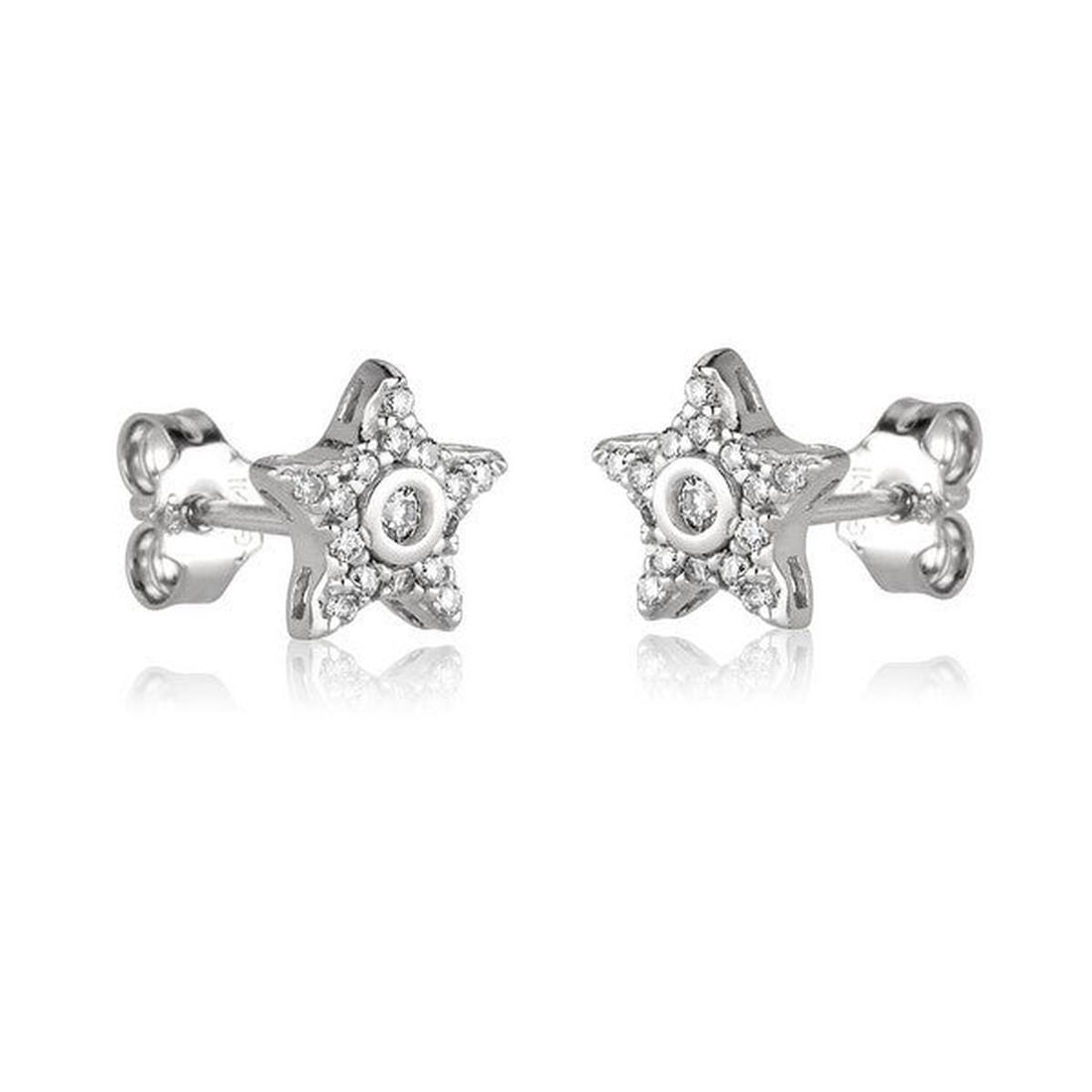 14kt White Gold 0.19ctw Diamond Earrings: One pair of 14k white gold earrings Jewelry Weight: 1.5Grs Total Diamonds Weight: 0.19Cts Main Stones Description: Quantity: 32 Cut and shape: Round Carats Weight: 0.19 Clarity: VS Color: F DSL Apprai