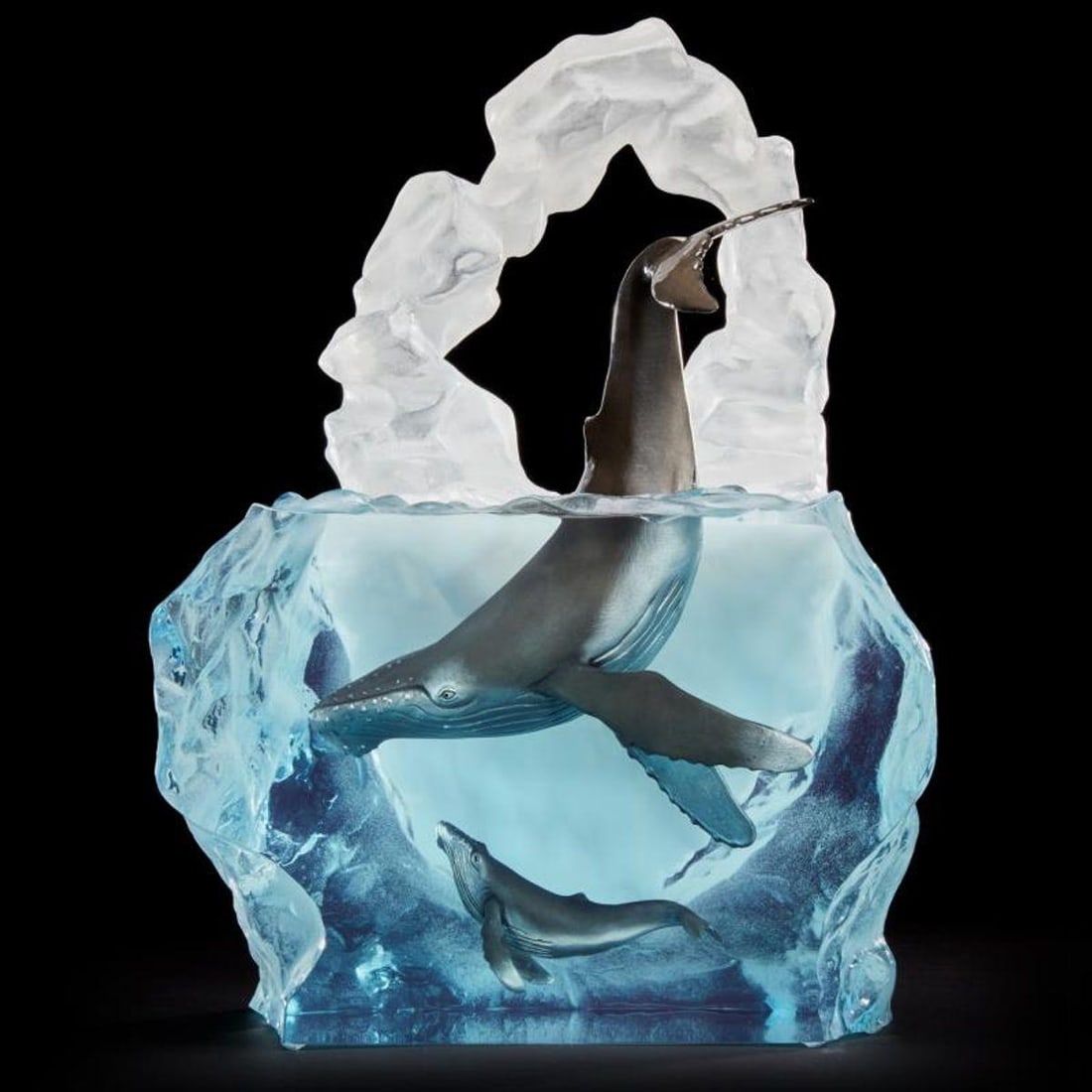 Kitty Cantrell, "Kindred Souls" Limited Edition Mixed Media Lucite Sculpture with COA. (1 of 2)