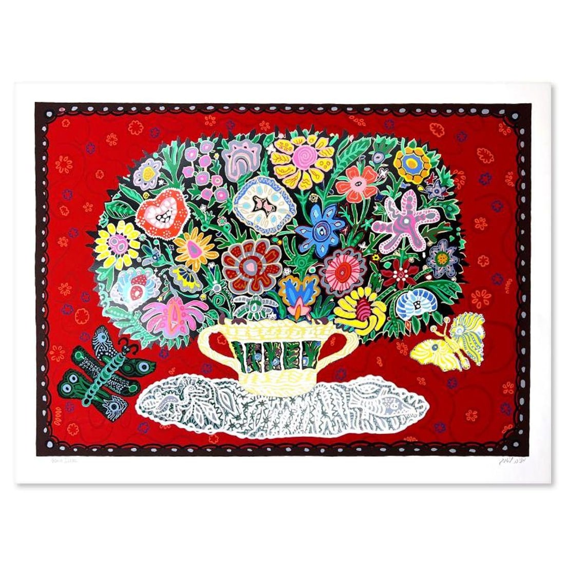 Mania Litvak, Hand Signed, Numbered Limited Edition with Letter of Authenticity.: This is a limited edition on paper by Mania Litvak. The piece comes hand signed by the artist, numbered, and with a letter of authenticity. Measures approximately 25.5" x 35". Reference#: 91467.