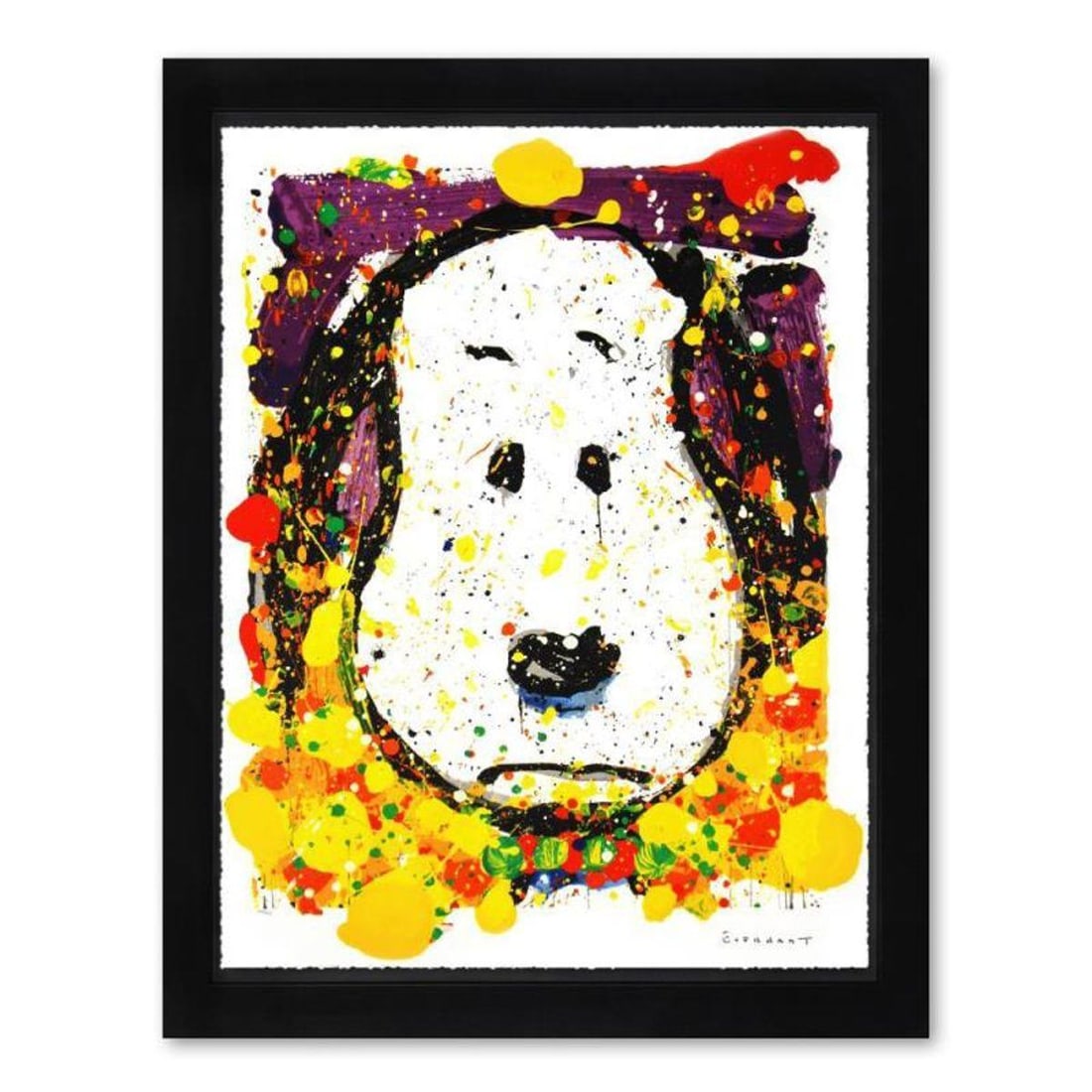 Tom Everhart, "Squeeze The Day - Thursday" Framed Limited Edition Hand Pulled Original Lithograph.: Squeeze The Day-Thursday is a limited edition hand pulled original lithograph on museum quality deckle-edge paper by Tom Everhart. The piece is numbered, and hand signed by the artist. This is one of