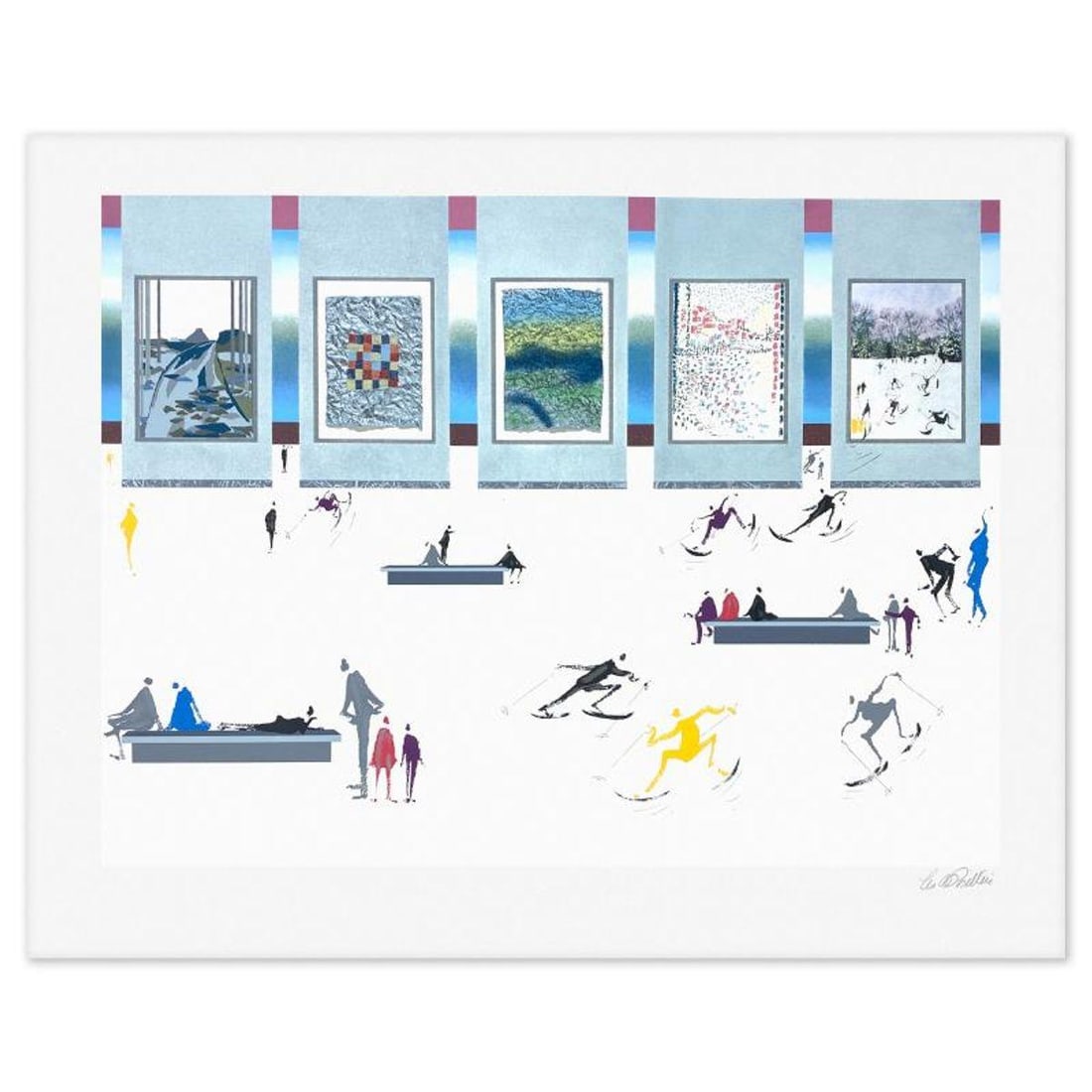 Leo Posillico, "Uncontrollable Season" Limited Edition Serigraph, Numbered and Hand Signed with: Uncontrollable Season is a limited edition serigraph on paper by Leo Posillico, numbered and hand signed with a Letter of Authenticity. Measures approx. 35" x 44" (border), 28" x 38" (image). Referenc