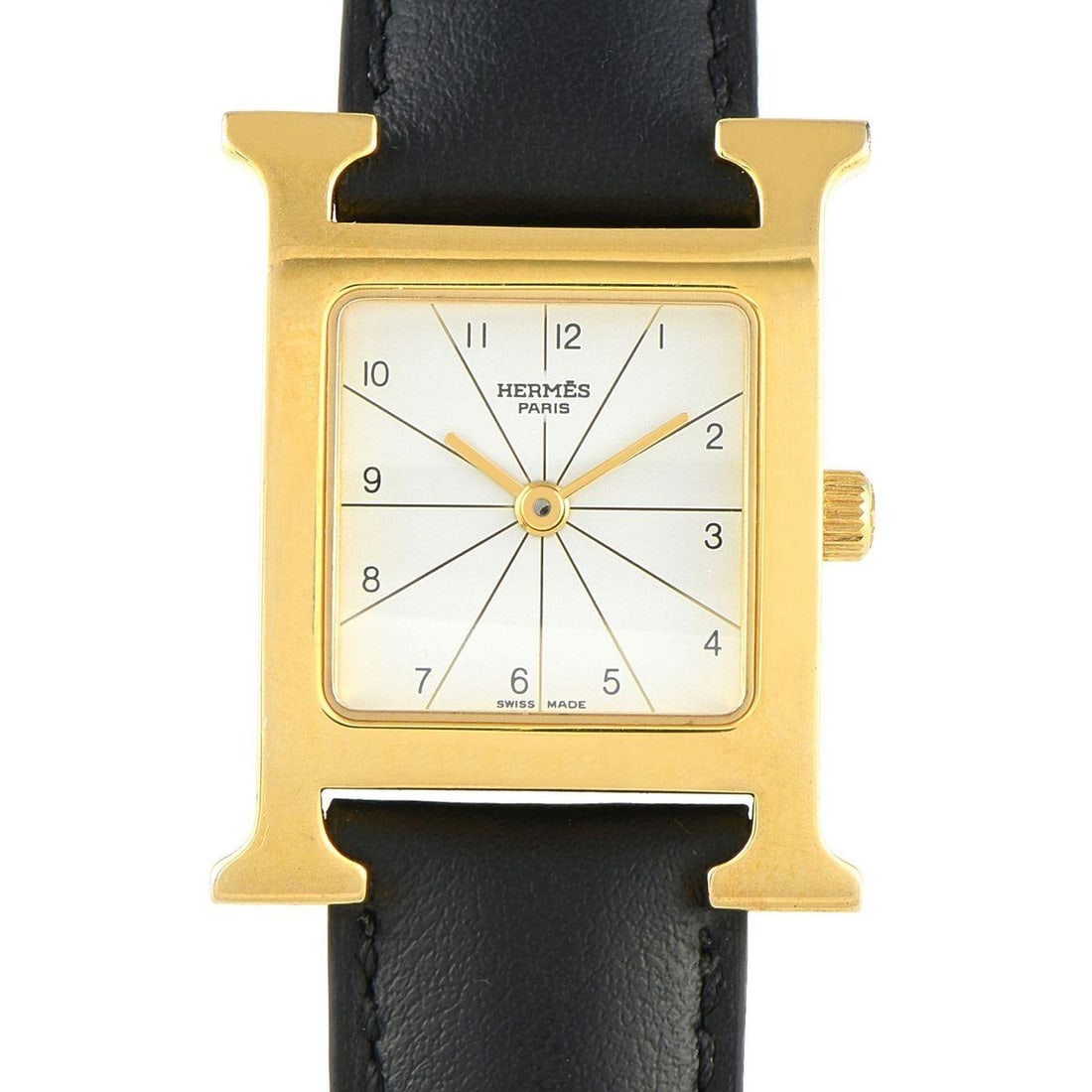HERMES HEURE H GOLD PLATED STEEL QUARTZ (1 of 4)
