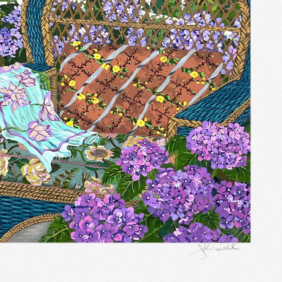 John Powell, "View of the Meadow" Limited Edition Printer's Proof Serigraph, Numbered and Hand - 2