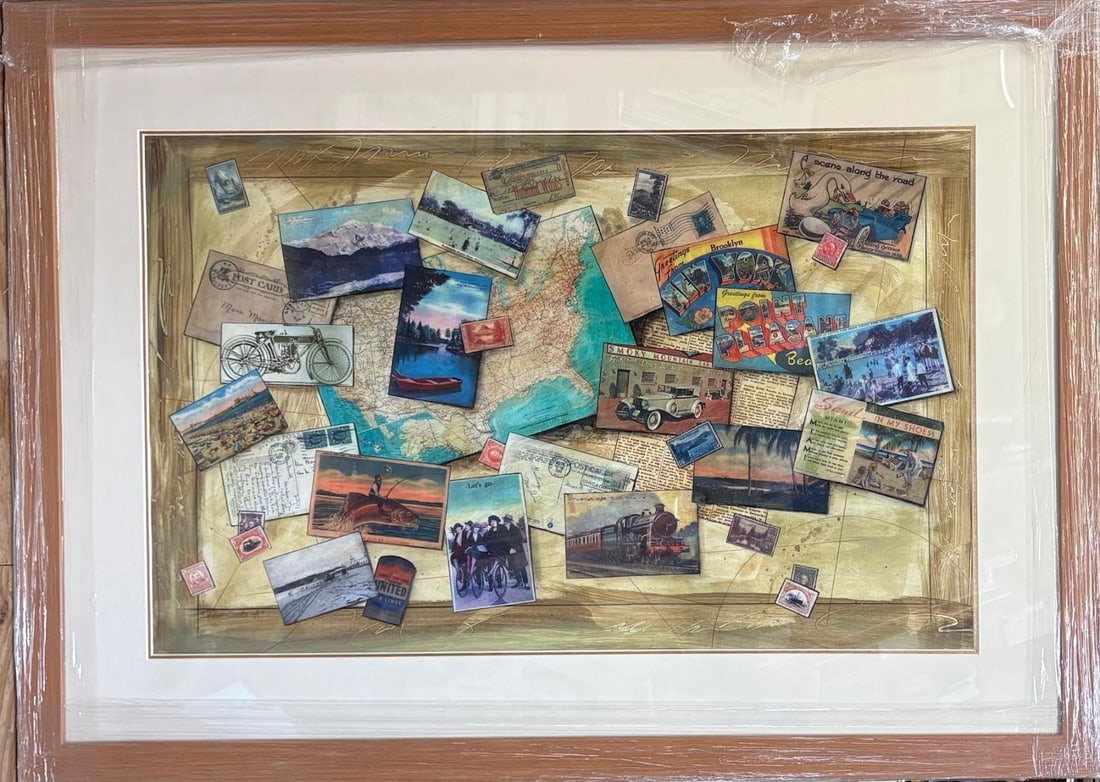 Roy Hoylund- Original unique on paper: Artist: Roy Hoylund. Medium: Original unique on paper. Measures approx. 30" x 40" (framed). Signature: Hand signed. Reference#: 87196.