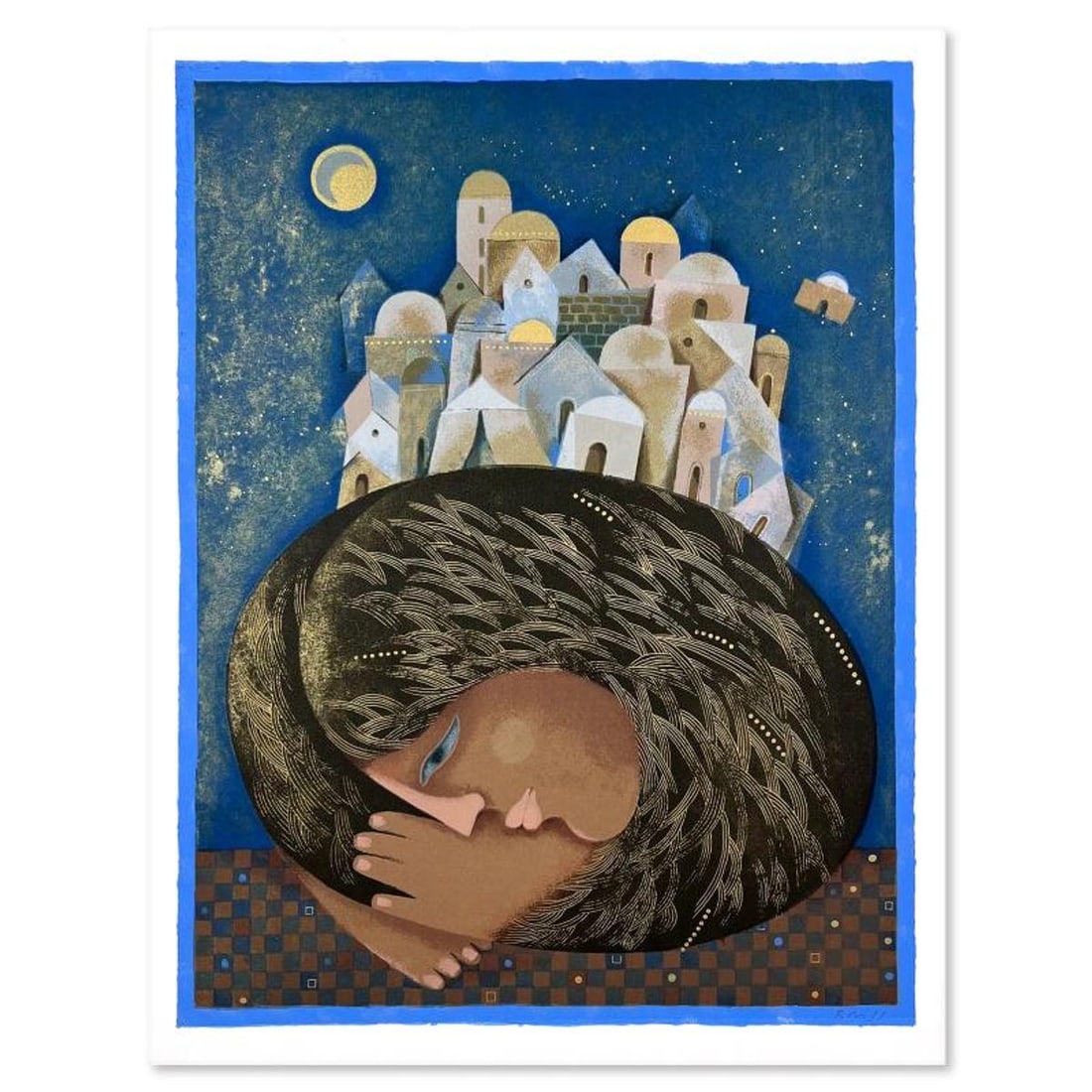 Samy Briss, Limited Edition Serigraph, Hand Signed and Numbered with Letter of Authenticity.: This is a limited edition serigraph on paper by Samy Briss. The piece comes hand signed by the artist, numbered, and with a letter of authenticity. Measures approximately 22.5" x 17". Reference#: 8996