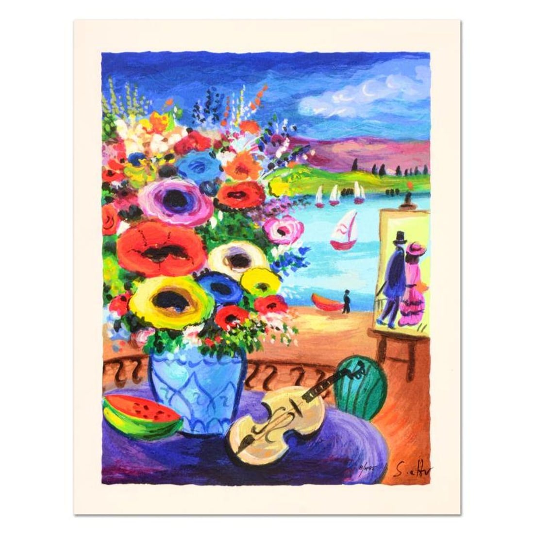 Shlomo Alter (1936-2021), "Still Life" Limited Edition Serigraph, Numbered and Hand Signed with: Still Life is a limited edition serigraph on paper, numbered hand signed by Shlomo Alter (1936-2021). Includes letter of authenticity. Measures approx. 10.5" x 13" (with border), 8.5" x 11" (image). R