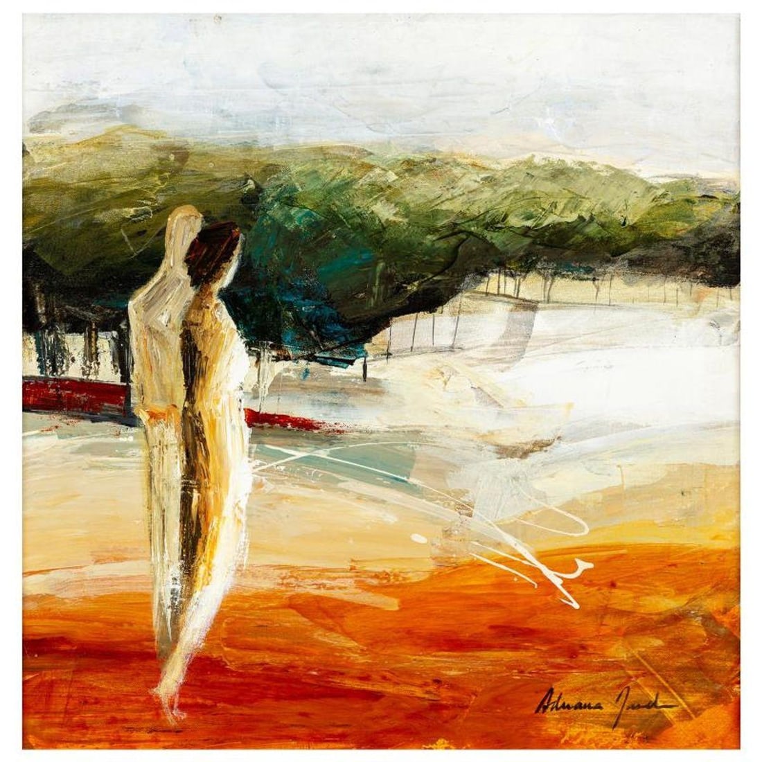 Adriana Naveh, Original Acrylic Painting on Canvas, Hand Signed with Letter of Authenticity (1 of 1)